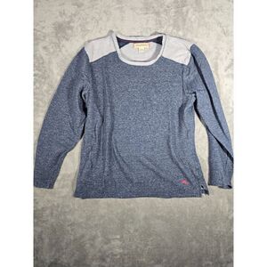 Tommy Bahama Pullover Sweater Mens XL Blue Long Sleeve Fleece Cotton Polyester‎
